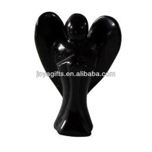 Mão esculpida 2 &quot;gemstone anjo anjo esculpido chaminé lareira